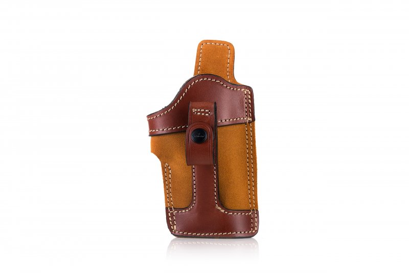 Tuckable IWB concealed open top leather holster