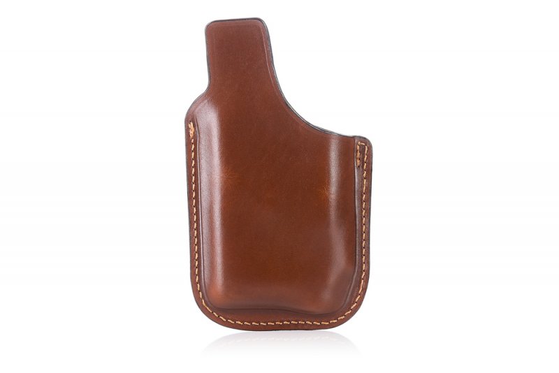 Pancake style IWB leather holster for guns with light