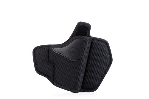 Dual angle open top OWB nylon holster