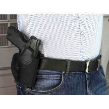 Paddle OWB open barrel nylon holster with adjustable retention