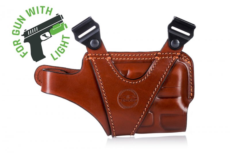 LEFT HAND COLT 1911 Leather Vertical Shoulder Holster Premium Genuine Leather. 