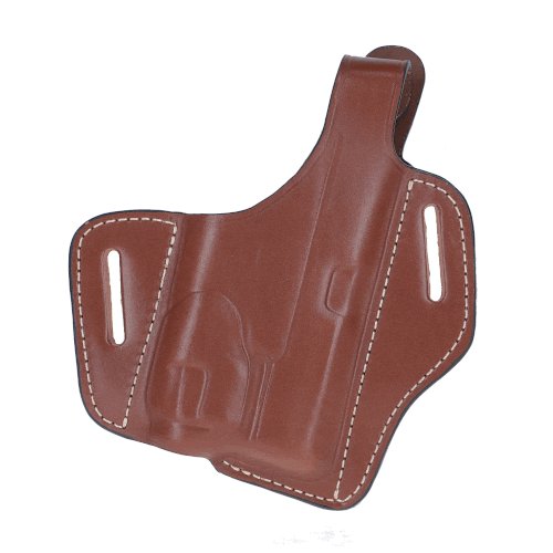 Timeless OWB leather holster with thumb-break for gun with laser/light