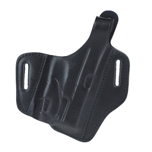 Timeless OWB leather holster with thumb-break for gun with laser/light