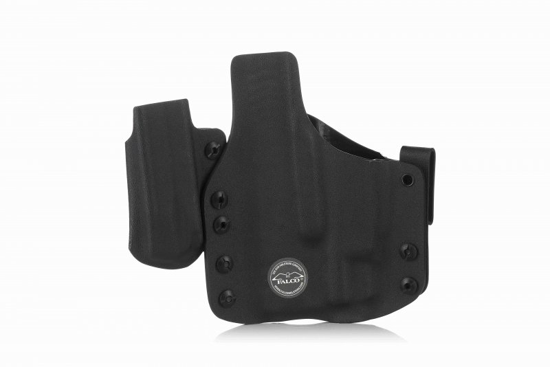 APPENDIX KYDEX HOLSTER WITH MAGAZINE POUCH FOR GUN WITH LIGHT