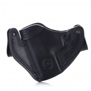 Timeless pancake IWB leather holster with snaps
