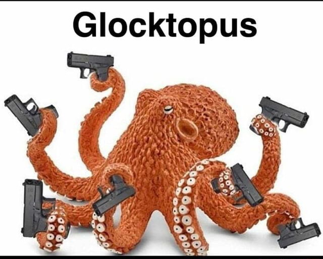 Ozbrojená chobotnica druhu Glocktopus