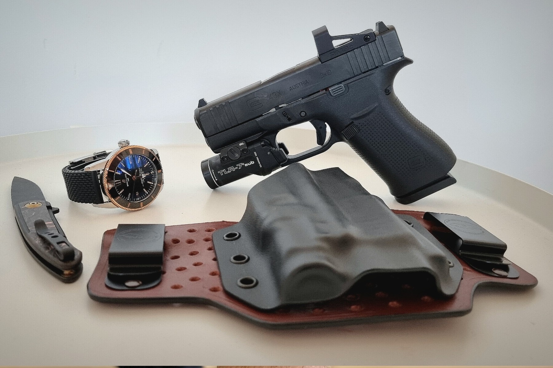 Glock 43X Holster with Light