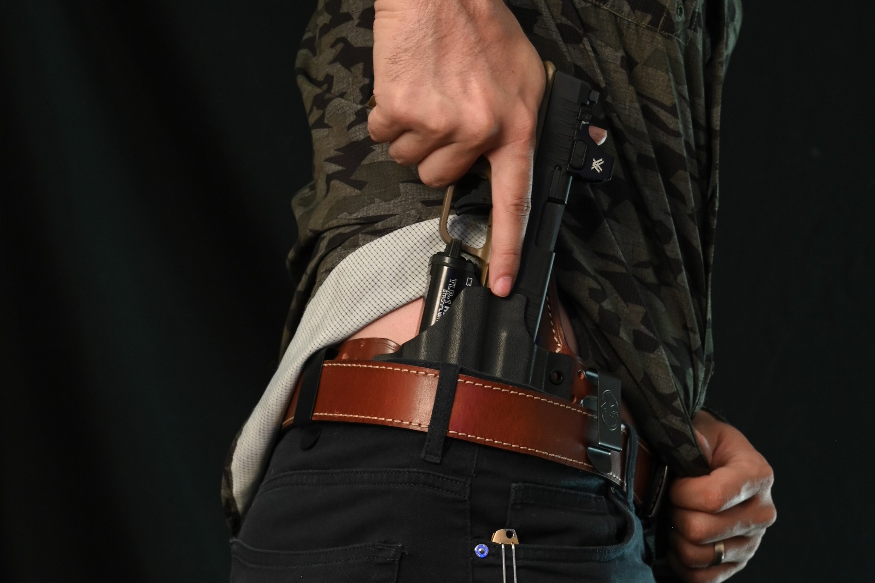 Glock holster with light