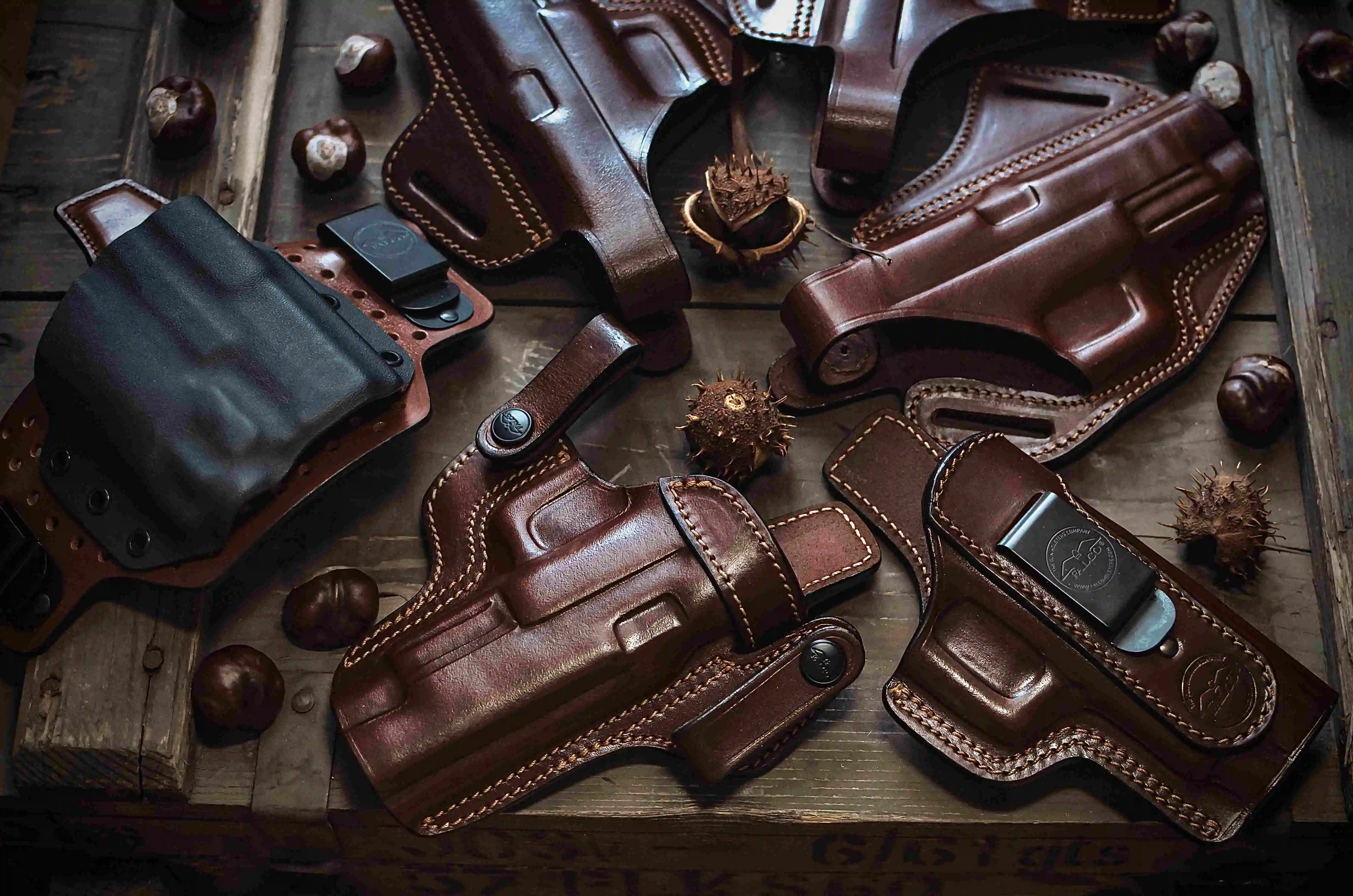 Mix of holsters for various carry styles