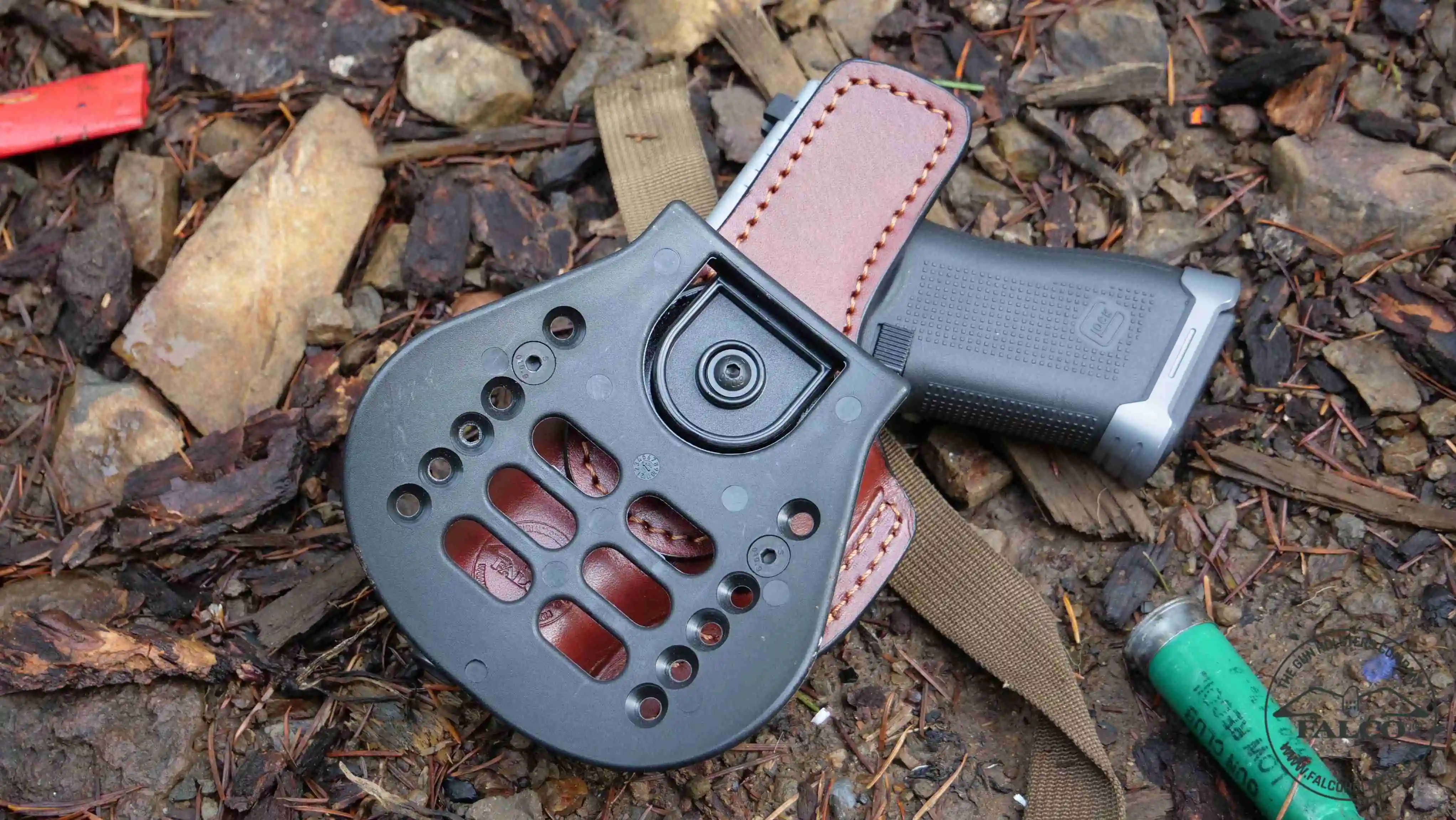 Leather paddle holster